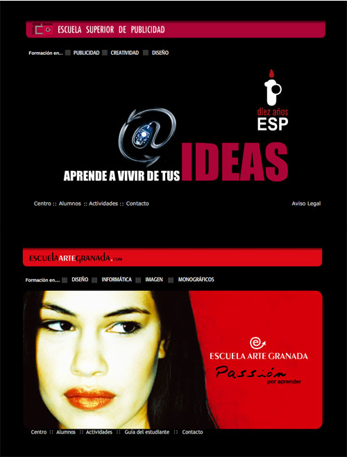 Escuela Arte Granada vs Escuela Superior Publicidad Escuela Arte Granada vs Escuela Superior Publicidad